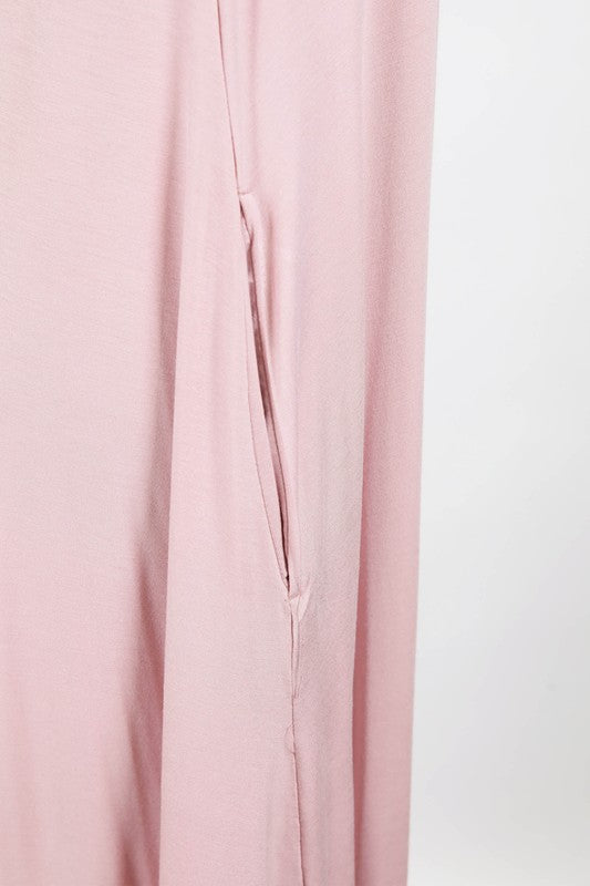 RAYON KNIT SPANDEX JERSEY |  FLARED BODY LONG CAMI DRESSE | MADE IN USA * PRE-ORDER FOR 5.20.21